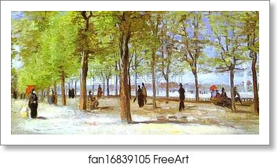 Free art print of In the Jardin du Luxembourg by Vincent Van Gogh