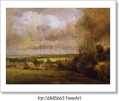 Free art print of The Stour Valley from Higham by John Constable