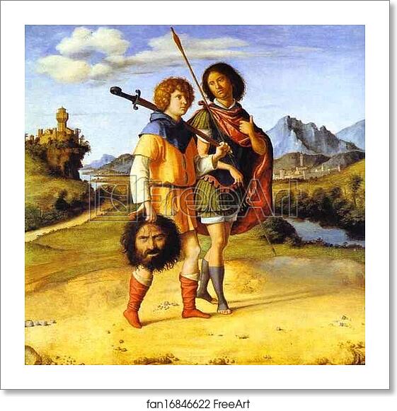 Free art print of David and Jonathan by Giovanni Battista Cima, Called Cima Da Conegliano