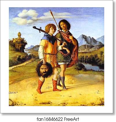 Free art print of David and Jonathan by Giovanni Battista Cima, Called Cima Da Conegliano