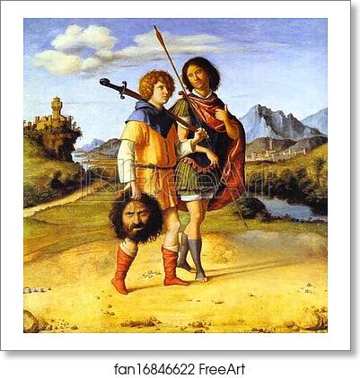Free art print of David and Jonathan by Giovanni Battista Cima, Called Cima Da Conegliano Free art print of David and Jonathan by Giovanni Battista Cima, Called Cima Da Conegliano