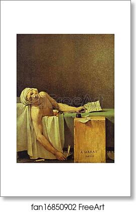 Free art print of Death of Marat by Jacques-Louis David