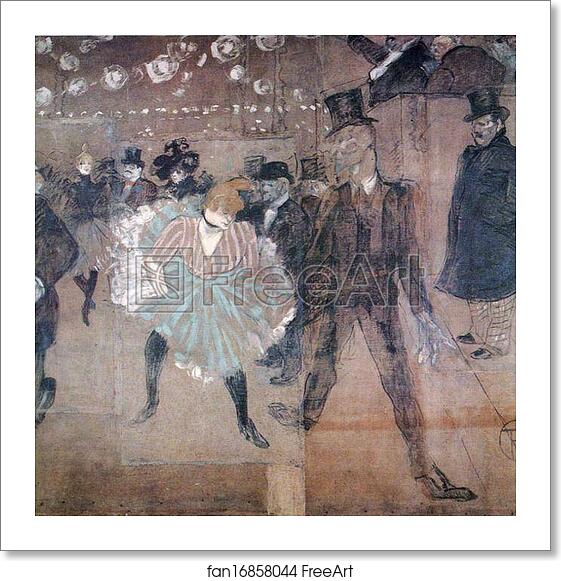 Free art print of Dancing at the Moulin Rouge: La Goulue and Valentin de Désossé by Henri De Toulouse-Lautrec Free art print of Dancing at the Moulin Rouge: La Goulue and Valentin de Désossé by Henri De Toulouse-Lautrec