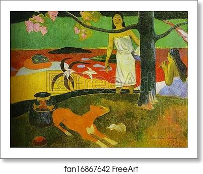 Free art print of Pastorales Tahitiennes by Paul Gauguin