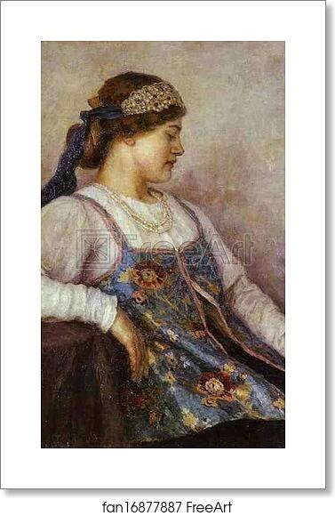Free art print of Portrait of N. F. Matveyeva by Vasily Surikov Free art print of Portrait of N. F. Matveyeva by Vasily Surikov