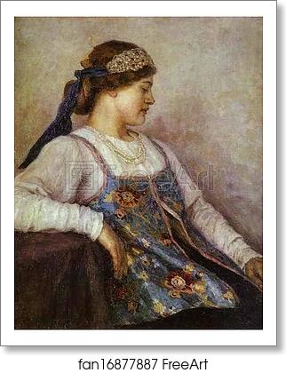 Free art print of Portrait of N. F. Matveyeva by Vasily Surikov Free art print of Portrait of N. F. Matveyeva by Vasily Surikov