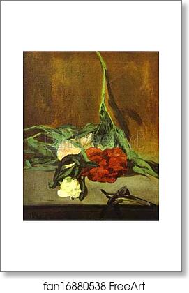 Free art print of Peony Stem and Shears by Edouard Manet