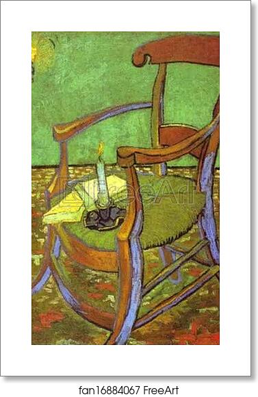 Free art print of Gauguin's Chair with Books and Candle by Vincent Van Gogh Free art print of Gauguin's Chair with Books and Candle by Vincent Van Gogh