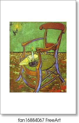 Free art print of Gauguin's Chair with Books and Candle by Vincent Van Gogh