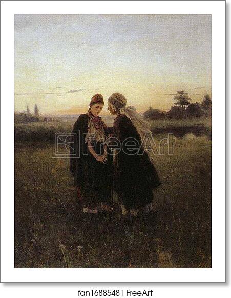 Free art print of Mother and Daughter by Vladimir Makovsky Free art print of Mother and Daughter by Vladimir Makovsky