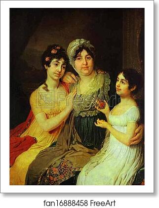 Free art print of Portrait of Countess A. I. Bezborodko with Her Daughters by Vladimir Borovikovsky Free art print of Portrait of Countess A. I. Bezborodko with Her Daughters by Vladimir Borovikovsky