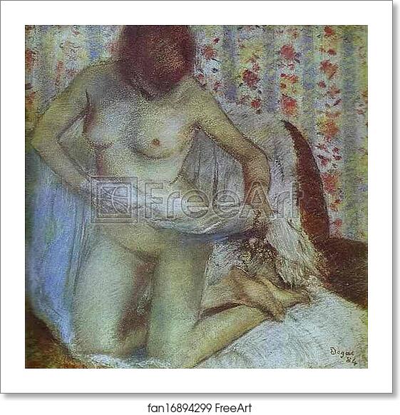 Free art print of After the Bath by Edgar Degas Free art print of After the Bath by Edgar Degas