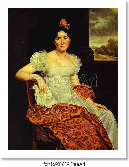 Free art print of Portrait of Josephina Fridrix by Henri Francois Riesener