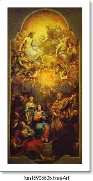 Free art print of Pentecost by Anton Raphael Mengs