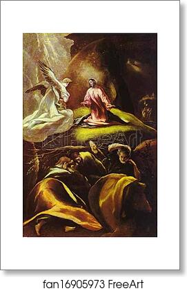 Free art print of The Agony in the Garden by El Greco