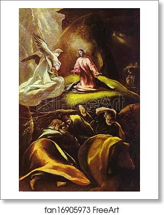 Free art print of The Agony in the Garden by El Greco Free art print of The Agony in the Garden by El Greco