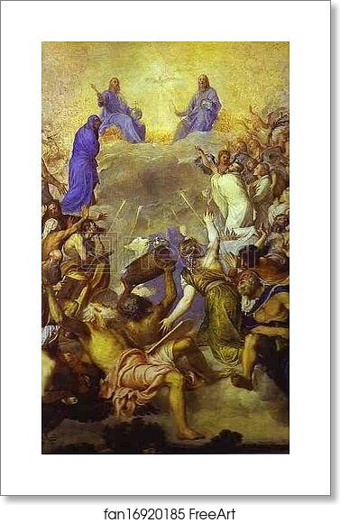 Free art print of The Trinity in Glory by Titian Free art print of The Trinity in Glory by Titian