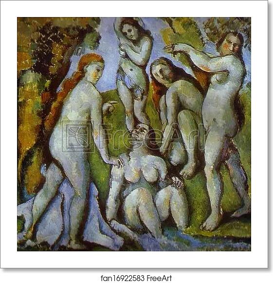 Free art print of Five Bathers by Paul Cézanne Free art print of Five Bathers by Paul Cézanne
