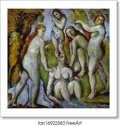 Free art print of Five Bathers by Paul Cézanne