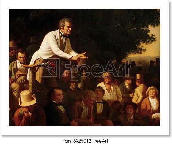 Free art print of Stump Speaker. Detail by George Caleb Bingham Free art print of Stump Speaker. Detail by George Caleb Bingham