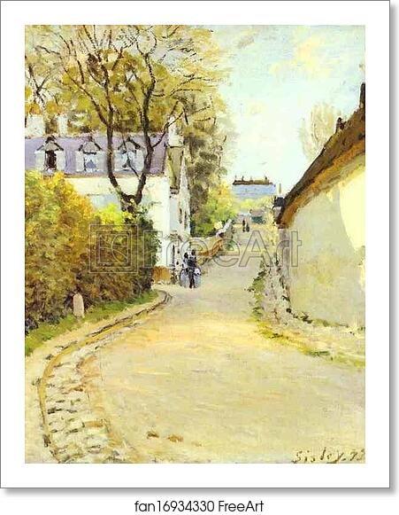 Free art print of Rue de la Princesse, Louveciennes (formerly Street in Ville d'Avray) by Alfred Sisley Free art print of Rue de la Princesse, Louveciennes (formerly Street in Ville d'Avray) by Alfred Sisley