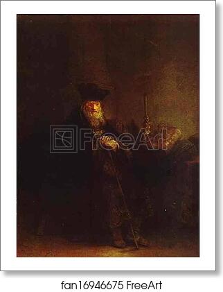 Free art print of Old Rabbi by Rembrandt Harmenszoon Van Rijn