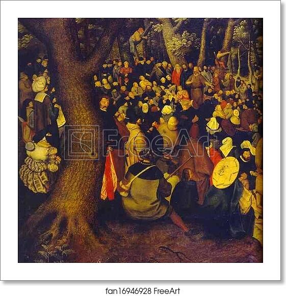 Free art print of The Testimony of John the Baptist. Detail by Pieter Brueghel The Younger Free art print of The Testimony of John the Baptist. Detail by Pieter Brueghel The Younger