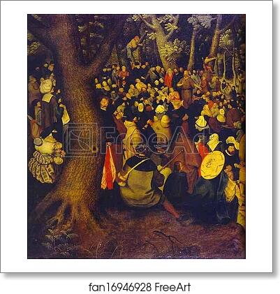 Free art print of The Testimony of John the Baptist. Detail by Pieter Brueghel The Younger Free art print of The Testimony of John the Baptist. Detail by Pieter Brueghel The Younger