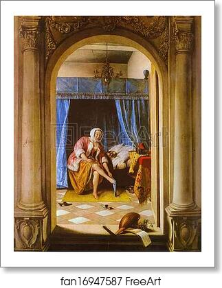 Free art print of The Morning Toilet by Jan Steen