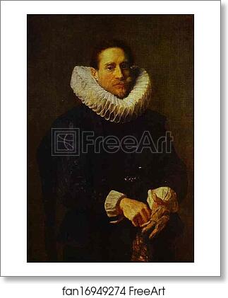Free art print of Portrait of a Gentleman, Putting on His Gloves by Sir Anthony Van Dyck