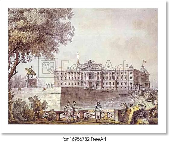 Free art print of Mikhailovsky Castle by Giacomo Quarenghi Free art print of Mikhailovsky Castle by Giacomo Quarenghi