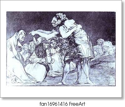 Free art print of Disperate Desordenado or Disperate Matrimonial by Francisco De Goya Y Lucientes