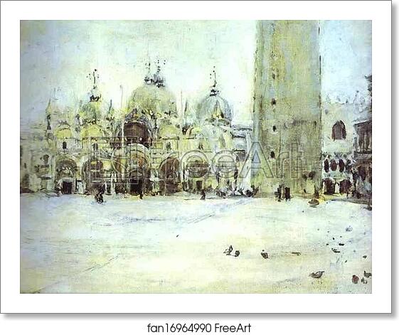 Free art print of St. Mark Plaza in Venice by Valentin Serov Free art print of St. Mark Plaza in Venice by Valentin Serov