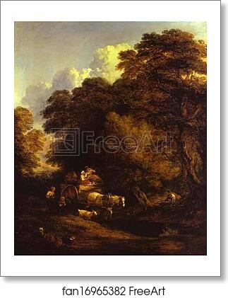 Free art print of The Market Cart by Thomas Gainsborough