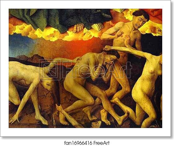 Free art print of Beaune Altarpiece. Damned souls. Detail of the interior part by Rogier Van Der Weyden Free art print of Beaune Altarpiece. Damned souls. Detail of the interior part by Rogier Van Der Weyden