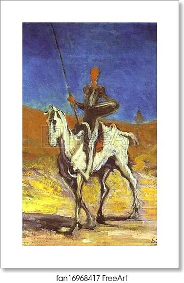 Free art print of Don Quixote and Sancho Pansa by Honoré Daumier Free art print of Don Quixote and Sancho Pansa by Honoré Daumier