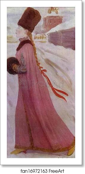 Free art print of Moscow Girl of the XVII century by Andrey Ryabushkin Free art print of Moscow Girl of the XVII century by Andrey Ryabushkin