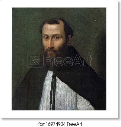 Free art print of Portrait of a Dominican Monk by Sofonisba Anguissola