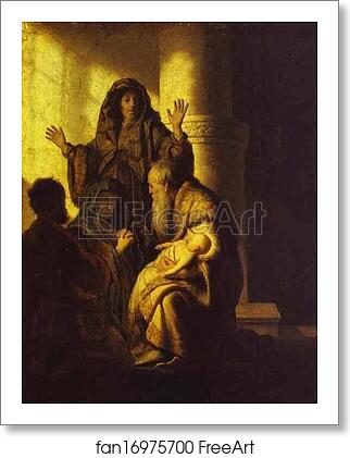 Free art print of The Presentation of Jesus in the Temple by Rembrandt Harmenszoon Van Rijn