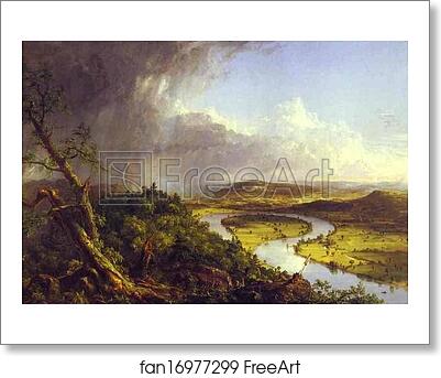 Free art print of The Oxbow (The Connecticut River near Northampton) by Thomas Cole