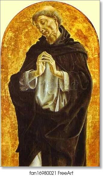 Free art print of St. Dominic by Cosmè Tura (A.K.A. Cosimo Tura)