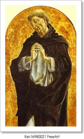 Free art print of St. Dominic by Cosmè Tura (A.K.A. Cosimo Tura)