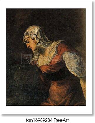 Free art print of The Samaritan Woman at the Well by Jacopo Robusti, Called Tintoretto