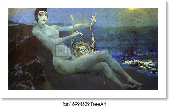 Free art print of Sappho by Mikhail Vrubel Free art print of Sappho by Mikhail Vrubel