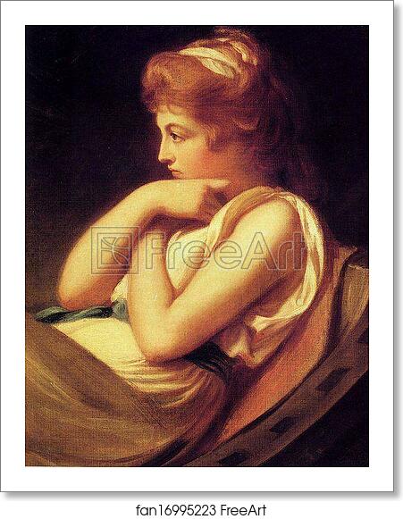 Free art print of Serena in Contemplation by George Romney Free art print of Serena in Contemplation by George Romney