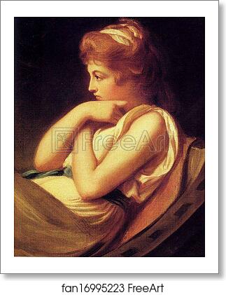 Free art print of Serena in Contemplation by George Romney