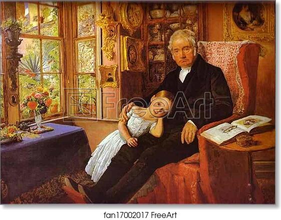 Free art print of James Wyatt and His Granddaughter Mary by Sir John Everett Millais