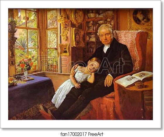 Free art print of James Wyatt and His Granddaughter Mary by Sir John Everett Millais