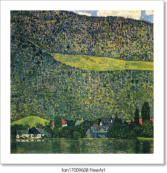 Free art print of Unterach am Attersee by Gustav Klimt Free art print of Unterach am Attersee by Gustav Klimt