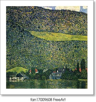Free art print of Unterach am Attersee by Gustav Klimt
